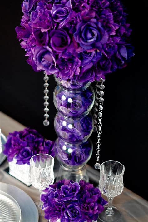 cheap purple centerpieces|purple centerpieces for wedding tables.